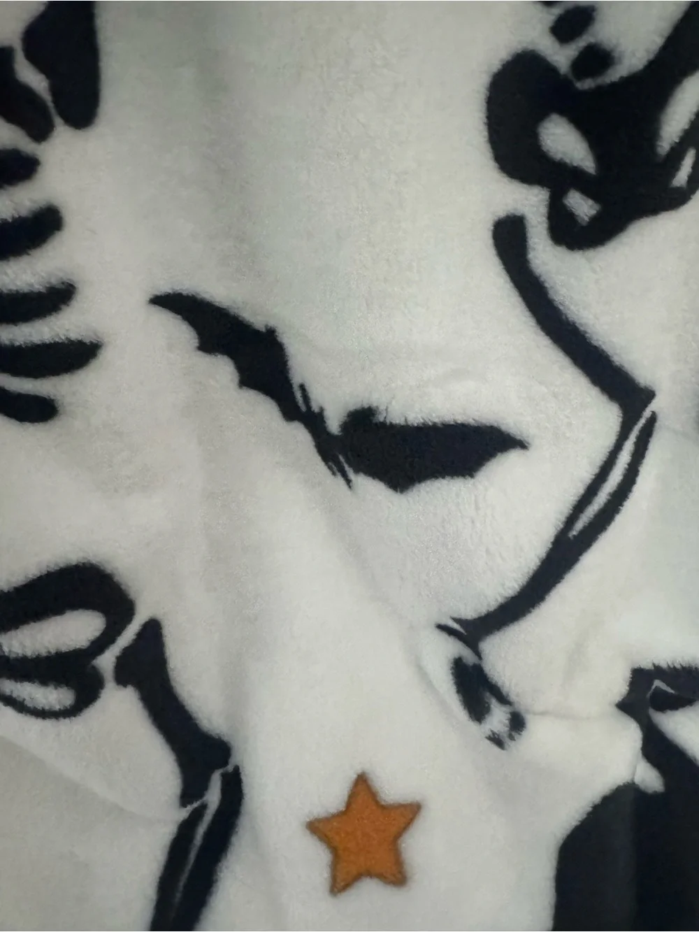 Trick or Treat Halloween Throw Blanket w/Cats Bats Stars Pumpkin Skeletons NWT